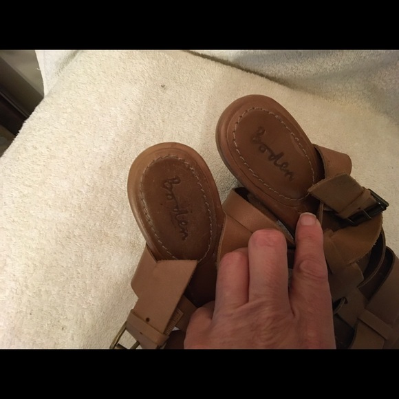 Boden Carmel/brown  Leather Sandal Size 8.5 - Picture 4 of 12